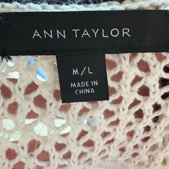 Ann Taylor Women's Open Front Cardigan Knit Sweater M/L Multicolor Casual - Picture 5 of 6